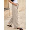 imageEVALESS Work Pants Women High Waisted Business Casual Outfits 2024 Office Dress Pant TrousersBeige