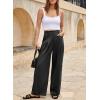imageEVALESS Work Pants Women High Waisted Business Casual Outfits 2024 Office Dress Pant TrousersBlack