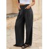 imageEVALESS Work Pants Women High Waisted Business Casual Outfits 2024 Office Dress Pant TrousersBlack