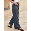 imageEVALESS Work Pants Women High Waisted Business Casual Outfits 2024 Office Dress Pant TrousersDark Grey