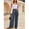 imageEVALESS Work Pants Women High Waisted Business Casual Outfits 2024 Office Dress Pant TrousersDark Grey