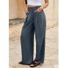 imageEVALESS Work Pants Women High Waisted Business Casual Outfits 2024 Office Dress Pant TrousersDark Grey