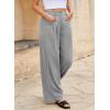 imageEVALESS Work Pants Women High Waisted Business Casual Outfits 2024 Office Dress Pant TrousersGray