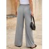 imageEVALESS Work Pants Women High Waisted Business Casual Outfits 2024 Office Dress Pant TrousersGray