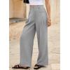 imageEVALESS Work Pants Women High Waisted Business Casual Outfits 2024 Office Dress Pant TrousersGray
