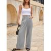 imageEVALESS Work Pants Women High Waisted Business Casual Outfits 2024 Office Dress Pant TrousersGray