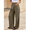 imageEVALESS Work Pants Women High Waisted Business Casual Outfits 2024 Office Dress Pant TrousersJungle Green
