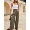 imageEVALESS Work Pants Women High Waisted Business Casual Outfits 2024 Office Dress Pant TrousersJungle Green