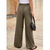 imageEVALESS Work Pants Women High Waisted Business Casual Outfits 2024 Office Dress Pant TrousersJungle Green