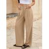 imageEVALESS Work Pants Women High Waisted Business Casual Outfits 2024 Office Dress Pant TrousersLight French Beige