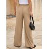 imageEVALESS Work Pants Women High Waisted Business Casual Outfits 2024 Office Dress Pant TrousersLight French Beige