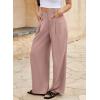 imageEVALESS Work Pants Women High Waisted Business Casual Outfits 2024 Office Dress Pant TrousersSepia Rose