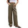 imageEVALESS Work Pants Women High Waisted Business Casual Outfits 2024 Office Dress Pant TrousersJungle Green
