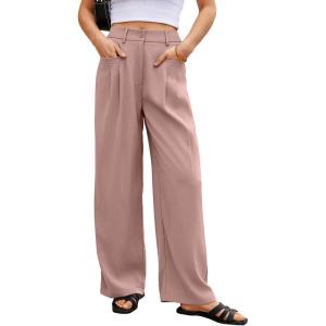 imageEVALESS Work Pants Women High Waisted Business Casual Outfits 2024 Office Dress Pant TrousersSepia Rose
