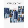 imageEVALESS Womens Boyfriend Washed Crop Denim Jean Jacket CoatBlue