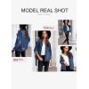 imageEVALESS Womens Boyfriend Washed Crop Denim Jean Jacket CoatBlue