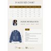 imageEVALESS Womens Boyfriend Washed Crop Denim Jean Jacket CoatGray