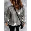 imageEVALESS Womens Boyfriend Washed Crop Denim Jean Jacket CoatGray