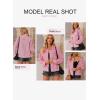 imageEVALESS Womens Boyfriend Washed Crop Denim Jean Jacket CoatPink