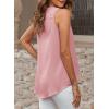 imageEVALESS Womens Tank Tops V Neck Dressy Casual Summer Flowy Sleeveless Camisole Chiffon Blouses Basic ShirtsLight Pink
