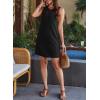 imageEVALESS Spring Summer Dresses for Women 2025 Casual Sleeveless Sundresses CutOut Fashion Beach Vacation Clothes with PocketsNew Black