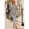imageEVALESS Womens Spring Tops Crewneck Short Sleeve Basic Tee Shirts Oversized Summer Outfits Dressy Casual Blouses 2025Grey