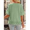 imageEVALESS Womens Spring Tops Crewneck Short Sleeve Basic Tee Shirts Oversized Summer Outfits Dressy Casual Blouses 2025Laurel Green