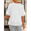 imageEVALESS Womens Spring Tops Crewneck Short Sleeve Basic Tee Shirts Oversized Summer Outfits Dressy Casual Blouses 2025White