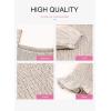 imageEVALESS Square Neck Tops Puff Long Sleeve Blouses for Women Dressy Casual Spring Fashion 202418 D Apricot