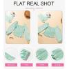 imageEVALESS Square Neck Tops Puff Long Sleeve Blouses for Women Dressy Casual Spring Fashion 202423 D Celadon Green