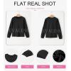 imageEVALESS Womens Crewneck Long Sleeve Tops Casual Polka Dots Tops Summer Fall 2025 Tshirts ShirtsG Black
