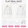 imageEVALESS Womens Crewneck Long Sleeve Tops Casual Polka Dots Tops Summer Fall 2025 Tshirts ShirtsG White