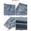 imageEVALESS Womens Jeans High Waisted Stretchy Ripped Distressed Tummy Control Straight Ankle Jean for Women Trendy 2025Myosotis