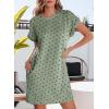 imageEVALESS Womens Summer Dresses Fashion 2025 Short Sleeve Spring Mini Dress Casual Beach Vacation Clothes DressesZ Green