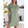 imageEVALESS Womens Summer Dresses Fashion 2025 Short Sleeve Spring Mini Dress Casual Beach Vacation Clothes DressesZ Green