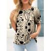 imageEVALESS Womens Tops Off The Shoulder Blouses for Women Dressy Casual Cute Puff Sleeve T Shirts Fashion 2025Black Floral