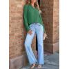 imageEVALESS Work Blouses for Women Long Sleeve Blouses Business Spring Top Womens V Neck Office ShirtsB Green