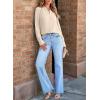 imageEVALESS Work Blouses for Women Long Sleeve Blouses Business Spring Top Womens V Neck Office ShirtsB Khaki