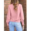 imageEVALESS Work Blouses for Women Long Sleeve Blouses Business Spring Top Womens V Neck Office ShirtsB Pink