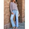 imageEVALESS Work Blouses for Women Long Sleeve Blouses Business Spring Top Womens V Neck Office ShirtsD Grey