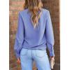imageEVALESS Work Blouses for Women Long Sleeve Blouses Business Spring Top Womens V Neck Office ShirtsD Sky Blue