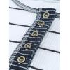 imageEVALESS Long Sleeve Tops for Women Trendy Striped Button Up Tunic Shirts Loose Fit Sexy Henley Tee Blouses1b White