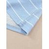 imageEVALESS Long Sleeve Tops for Women Trendy Striped Button Up Tunic Shirts Loose Fit Sexy Henley Tee Blouses3b Sky Blue