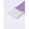 imageEVALESS Long Sleeve Tops for Women Trendy Striped Button Up Tunic Shirts Loose Fit Sexy Henley Tee BlousesD Purple
