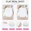 imageEVALESS Sweatshirt for Women Crewneck Long Sleeve Side Split Tops Casual Solid Color Loose Pullover Shirts 2025 Clothes1b White