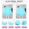 imageEVALESS Sweatshirt for Women Crewneck Long Sleeve Side Split Tops Casual Solid Color Loose Pullover Shirts 2025 ClothesB Sky Blue