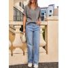 imageEVALESS Womens Summer Tops Short Sleeve V Neck Business Casual Dressy Blouses ShirtsGrey