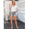 imageEVALESS 34 Length Sleeve Womens Tops Summer Loose Lace V Neck T Shirts Dressy Casual Ruffle Sleeve Tunic BlousesWhite