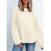 imageEVALESS Womens Long Sleeve Shirts Oversized Crewneck Trendy Tee Shirts TopsWhite