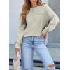 imageEVALESS Long Sleeve Shirts for Women Spring Summer Fashion 2025 Cotton Crewneck Tops Oversized Tshirts Basic Tee ShirtsGrey